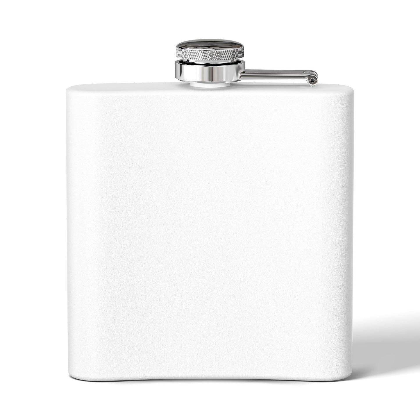 Faith in the System Flask — 6oz Stainless Steel Hip Flask (Eye Graphic)