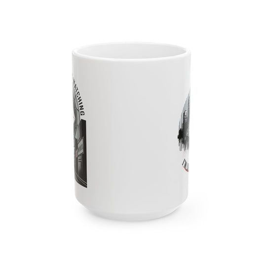 1984 'Big Brother is Watching' Ceramic Mug — Dystopian Quote Coffee Cup