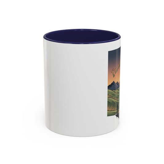 "I'm on the Fringe" Accent Coffee Mug — 11/15 oz