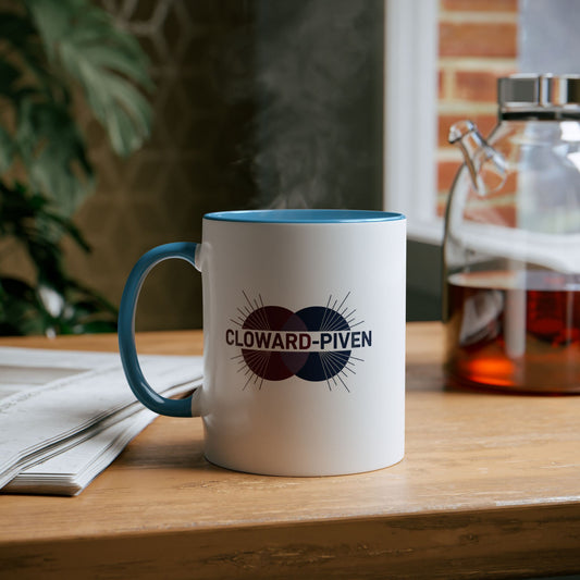 Cloward and Piven Political Quote Mug — Two-Tone 11oz Coffee Mug