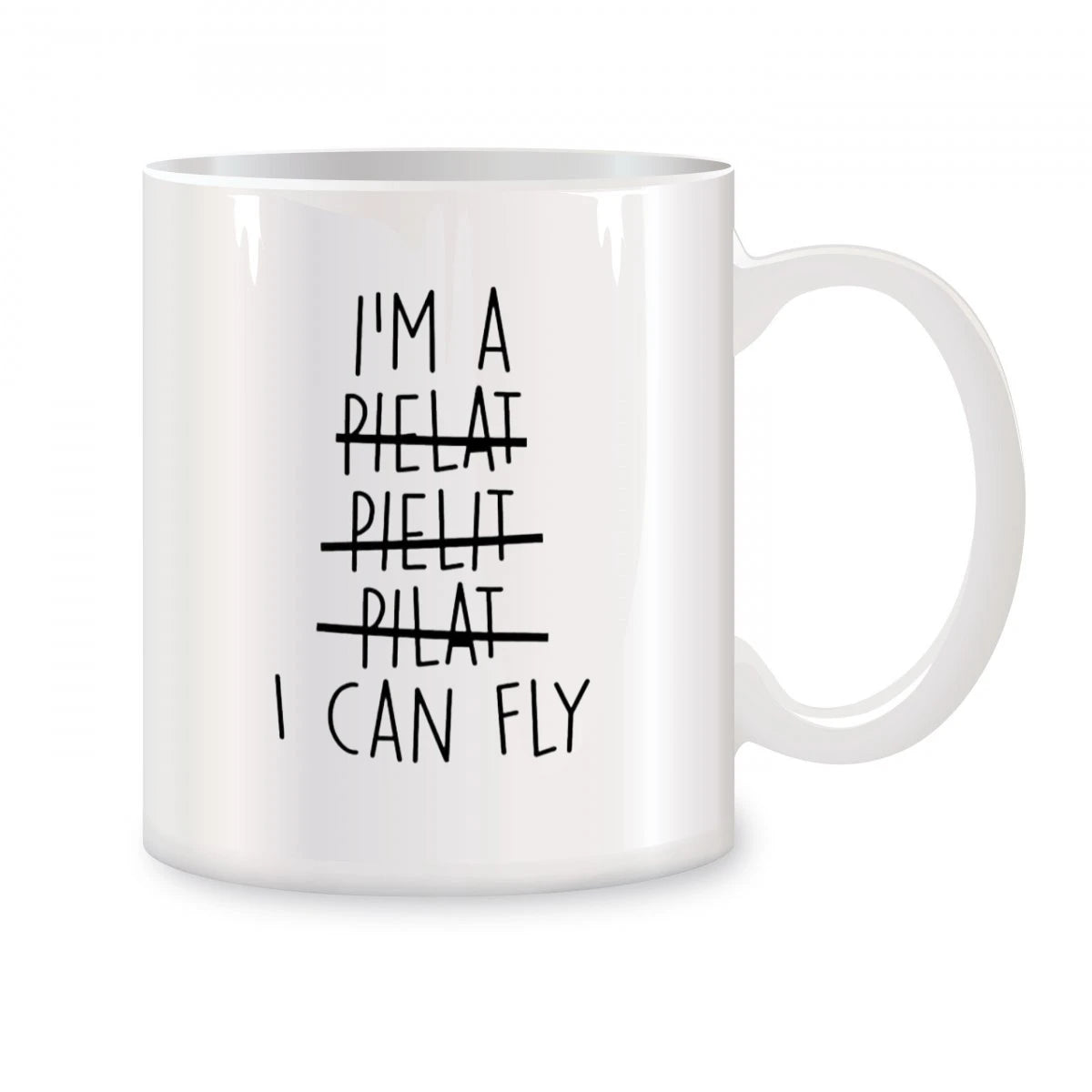 I Can Fly Mugs For Funny Pilot Aviation Gifts for Men Women Birthday Gifts Novelty Coffee Ceramic Tea Cups White 11 oz